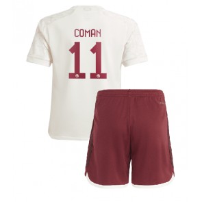Bayern Munich Kingsley Coman #11 Dětské Alternativní dres komplet 2023-24 Krátký Rukáv (+ trenýrky)